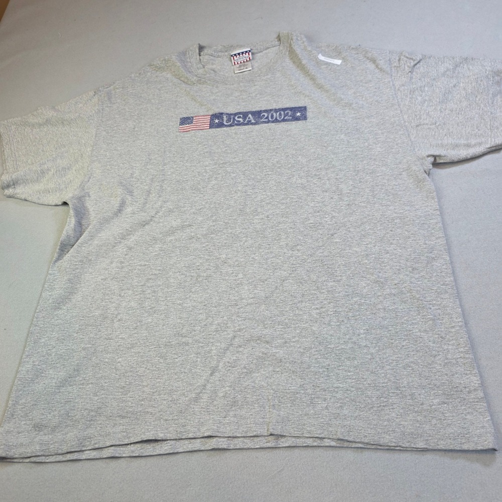 Vintage Sonoma Jean Co USA 2002 Graphic T-Shirt Gray Mens XL Distressed Y2K